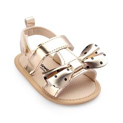 Cute Walk by Babyhug Velcro Closure Booties Bow Applique - Black
