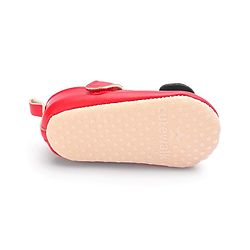 Cute Walk by Babyhug Velcro Closure Booties Bow Applique - Black