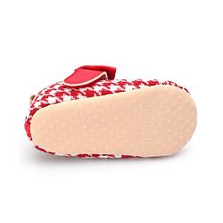 Cute Walk by Babyhug Velcro Closure Booties Bow Applique - Red
