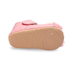 Cute Walk by Babyhug Velcro Closure Booties Bow Applique - Pink