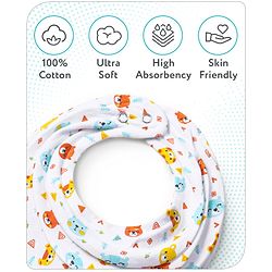 Babyhug Drool Bibs Pack of 5 - Multicolor