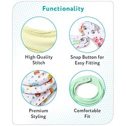 Babyhug Drool Bibs Pack of 5 - Multicolor