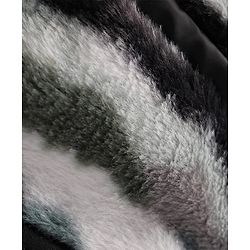 Babyhug Woven Full Sleeves Winter Fur Jacket With Camouflage Design - Black