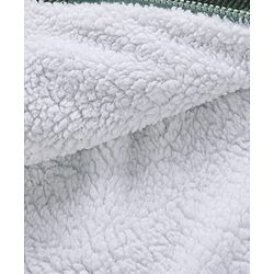 Babyhug Full Sleeves Collared Neck Winter Jacket With Solid Colour & Fur Detailing -  Green