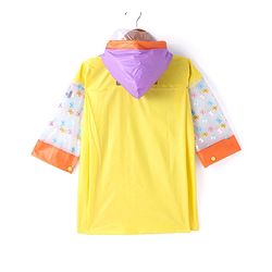 Babyhug Full Sleeves Below Knee Length Hooded Raincoat with Unicorn Print - Multicolor