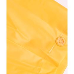Babyhug Full Sleeves Hooded Below Knee Length Raincoat with Dino Print - Yellow