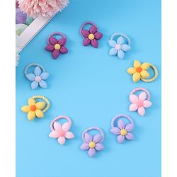 Babyhug Free Size Rubber Band Pack of 10 - Multicolor