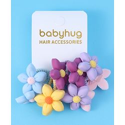 Babyhug Free Size Rubber Band Pack of 10 - Multicolor