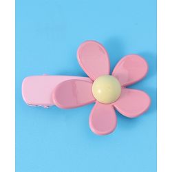Babyhug Floral & Star Applique Hair Pins And Clips Pack of 5- Pink