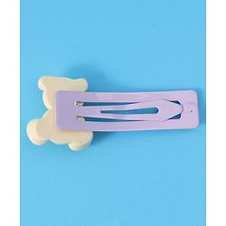 Babyhug Teddy Applique Snap Clips Pack of 6 - Multicolor