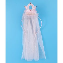 Babyhug Tiara Styled Hair Bands Free Size - Light Pink