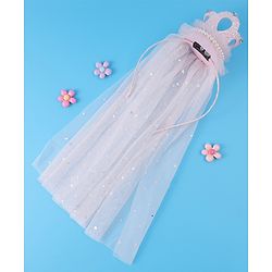 Babyhug Tiara Styled Hair Bands Free Size - Light Pink