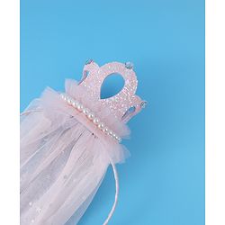Babyhug Tiara Styled Hair Bands Free Size - Light Pink
