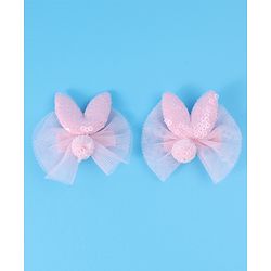 Babyhug Free Size Hair Pins & Clips with Bow & FLoral Applique Pack of 6  - Purple
