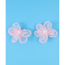 Babyhug Free Size Hair Pins & Clips with Bow & FLoral Applique Pack of 6  - Purple