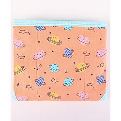 Babyhug Interlock Dyed Velcro Cloth Nappies Solar Printed Small Pack of 5 - Multicolor
