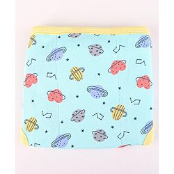 Babyhug Interlock Dyed Velcro Cloth Nappies Solar Printed Small Pack of 5 - Multicolor