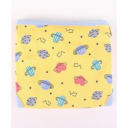 Babyhug Interlock Dyed Velcro Cloth Nappies Solar Printed Small Pack of 5 - Multicolor