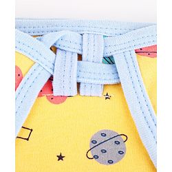 Babyhug Interlock Dyed U Shape Cloth Nappies Solar Print New Born Pack of 10-Multicolor