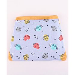 Babyhug Interlock Dyed U Shape Cloth Nappies Solar Print New Born Pack of 10-Multicolor