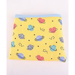Babyhug Interlock Dyed U Shape Cloth Nappies Solar Print New Born Pack of 10-Multicolor