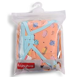 Babyhug Interlock Dyed U Shape Cloth Nappies Solar Print New Born Pack of 10-Multicolor