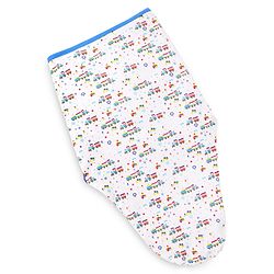 Babyhug 100% Cotton Swaddle Wrapper Train Print Set of 2-Blue