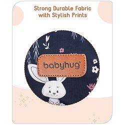 Babyhug Multifunctional Diaper Backpack Bunny Print- Navy Blue