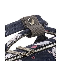 Babyhug Multifunctional Diaper Backpack Bunny Print- Navy Blue