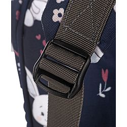 Babyhug Multifunctional Diaper Backpack Bunny Print- Navy Blue