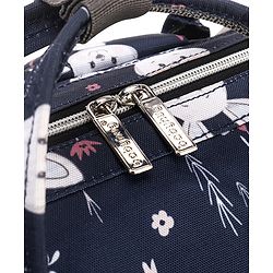 Babyhug Multifunctional Diaper Backpack Bunny Print- Navy Blue