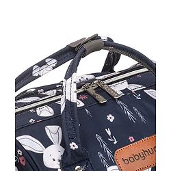 Babyhug Multifunctional Diaper Backpack Bunny Print- Navy Blue