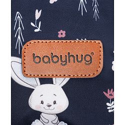 Babyhug Multifunctional Diaper Backpack Bunny Print- Navy Blue