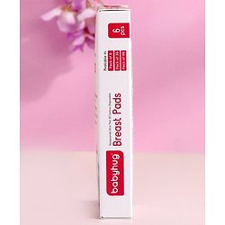 Babyhug 3D Contoured Disposable Breast Pads for Nursing Mothers Pack of 6 | Ultra Absorbent | Leak-Resistant | Absorption Pads | Ultra Thin | Discreet Fit |Breastfeeding pad|