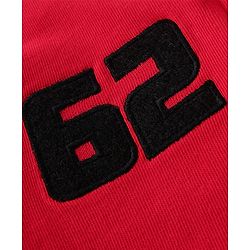 Babyhug Marvel Full Sleeves Front Open Hooded Sweat Jacket With Front and Back Spider Man Graphic, Embroidery Detailing - Red