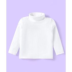 Babyhug Woven Solid T-Shirt & Jeans Set With Full Sleeves Checks Blazer - White