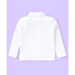 Babyhug Woven Solid T-Shirt & Jeans Set With Full Sleeves Checks Blazer - White