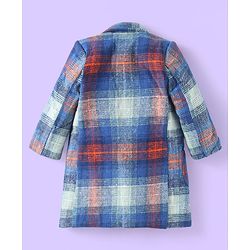 Babyhug Woven Solid T-Shirt & Jeans Set With Full Sleeves Checks Blazer - White