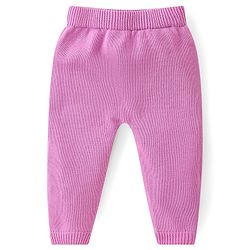 Babyhug Cotton Knit Full Sleeves Pullover Sweater Set With Cable Knit Design & Cap - Mauve