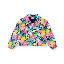 Babyhug Cotton Knit Full Sleeves Floral Printed Shirt Style Top & Lounge Pants Co-Ord Set - Multicolor