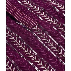 Babyhug Lurex Zari Sequin Embroidered Kurta Pyjama Set - Magenta