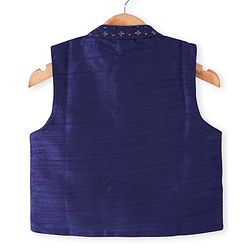 Babyhug Cotton Woven Full Sleeves Kurta & Pajama Set with Embroidered Jacket - Orange