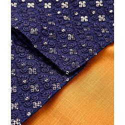 Babyhug Cotton Woven Full Sleeves Kurta & Pajama Set with Embroidered Jacket - Orange