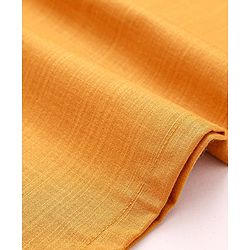 Babyhug Cotton Woven Full Sleeves Kurta & Pajama Set with Embroidered Jacket - Orange