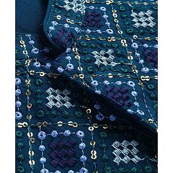 Babyhug Woven Full Sleeves Solid Colour Kurta & Pyjama Set with Embroidered  Jacket - Dark  Green