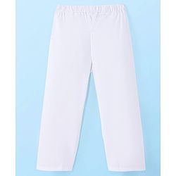 Babyhug Cotton Woven Full Sleeves Solid Embroidered Kurta Pyjama Set - White