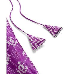 Babyhug Cotton Woven Half Sleeves Lehenga Choli Set With Floral Print & Dupatta - Purple