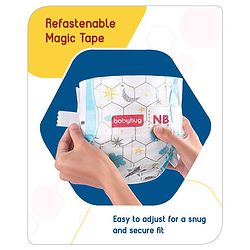 Babyhug Advanced Tape Style Diapers New Born Size - 10 Pieces