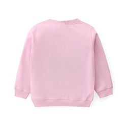 Babyhug Cotton Knit Full Sleeves Top & Lounge Pants Set With Rainbow Print - Pink & Blue