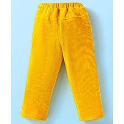 Babyhug Single Jersey Knit Full Sleeves Floral Printed Top & Pants Set - Yellow & White